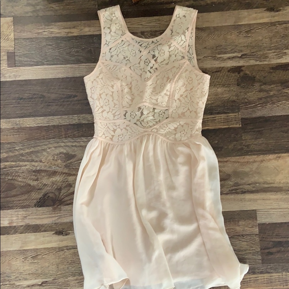 Cream lace dress